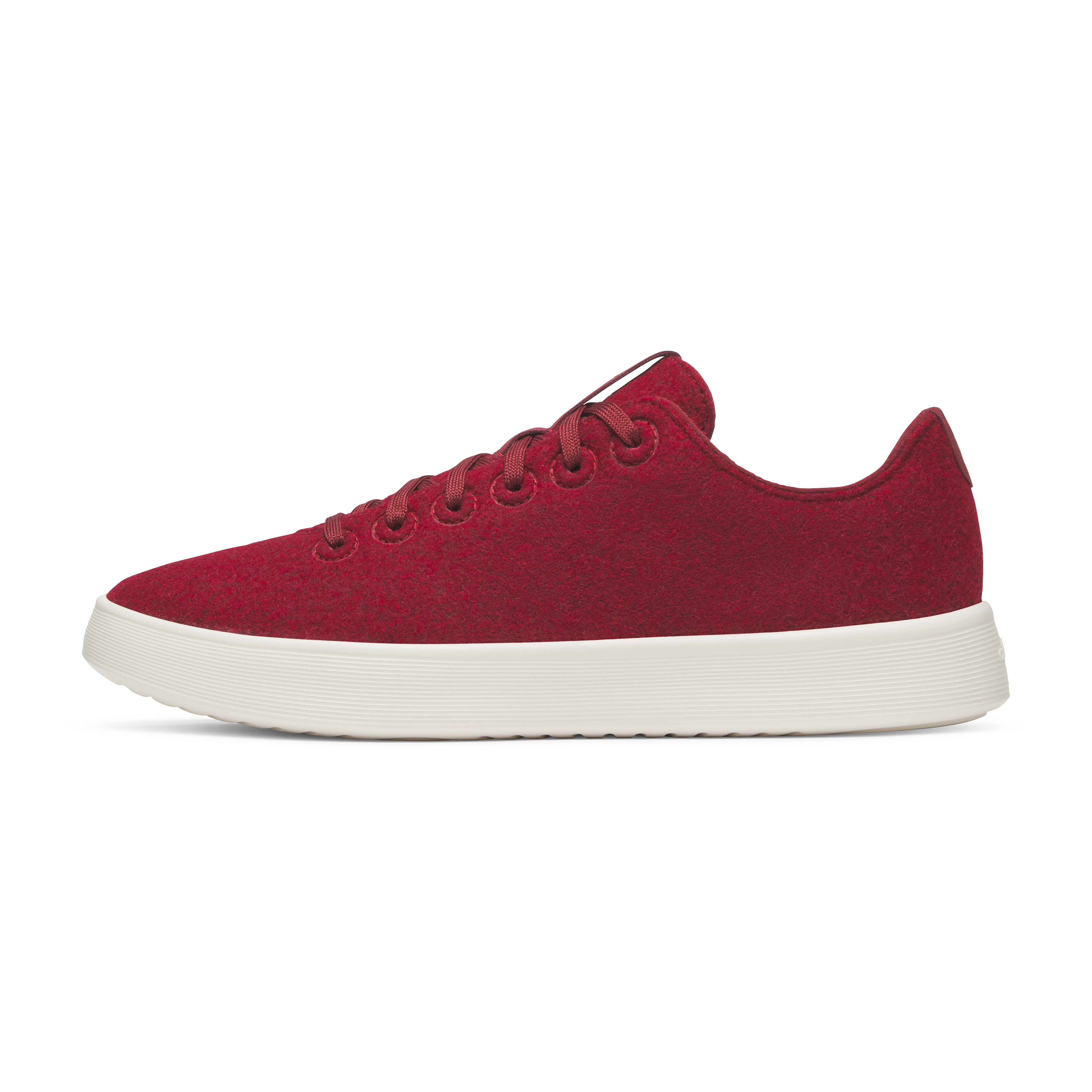 Men's Wool Cruiser - Burgundy (Natural White Sole)